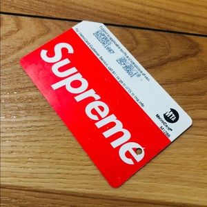 Authentic Limited Edition Supreme MTA Metro Card